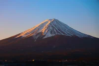 Paisagem do Monte Fuji no Japão.